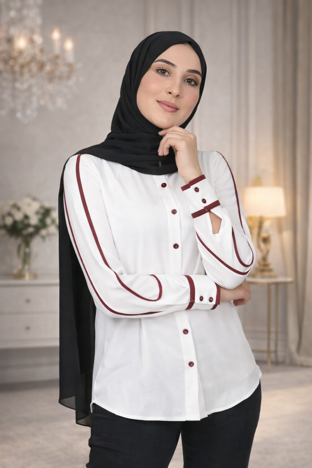 Contrast Ping Shirt-The unique contrasting colors add a modern twist to a classic shirt