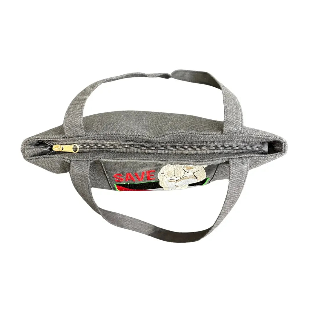 Save Palestine Tote Bag - Symbol of Resilience in Two Colorways | 40 cm Length Palestinian Elegance