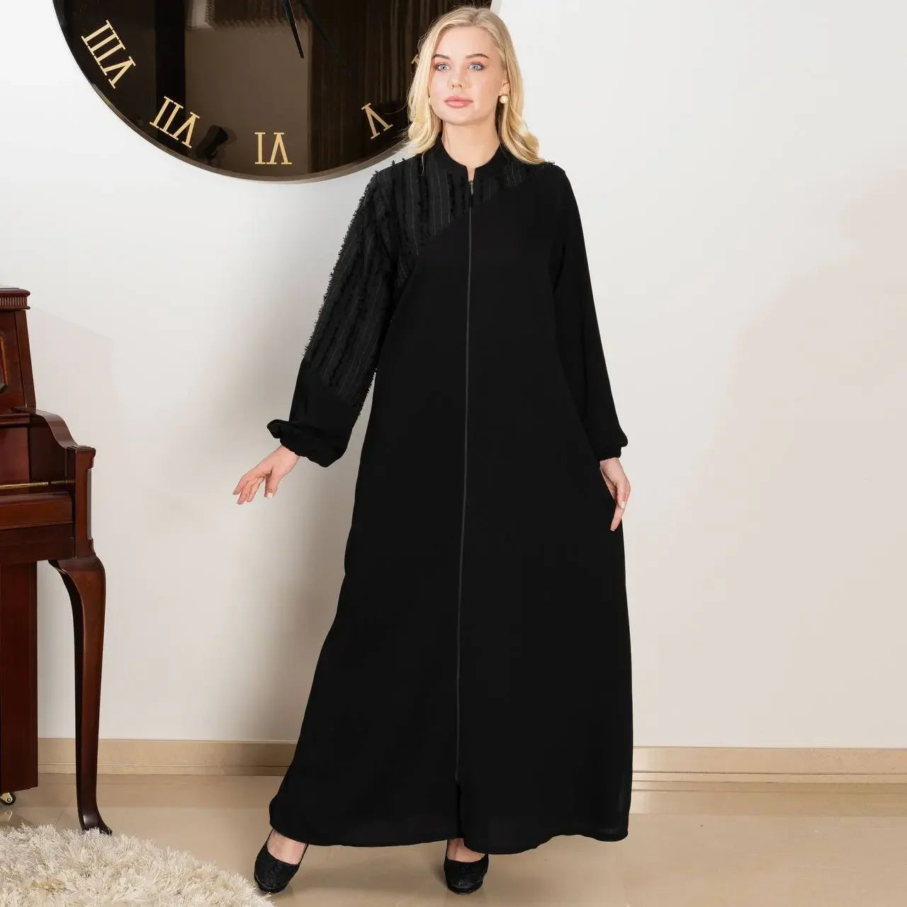 Simply Unique Black Abaya: Timeless Elegance and Everyday Comfort Palestinian Elegance