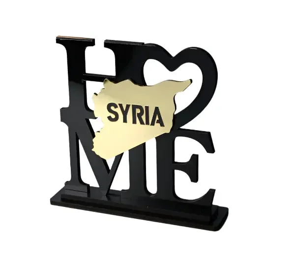 Cultural Haven: Home Decor with Country Shape Accent Palestinian Elegance