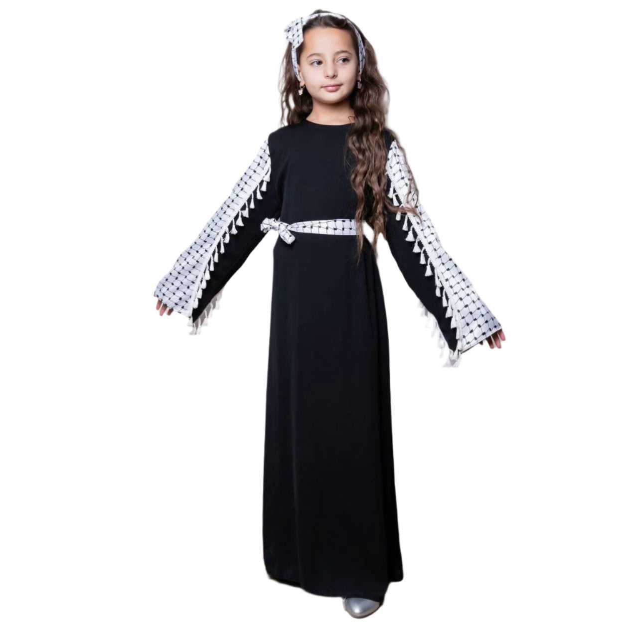Teens Kuffiyeh Dress: Versatile Style for Young Trendsetters Palestinian Elegance