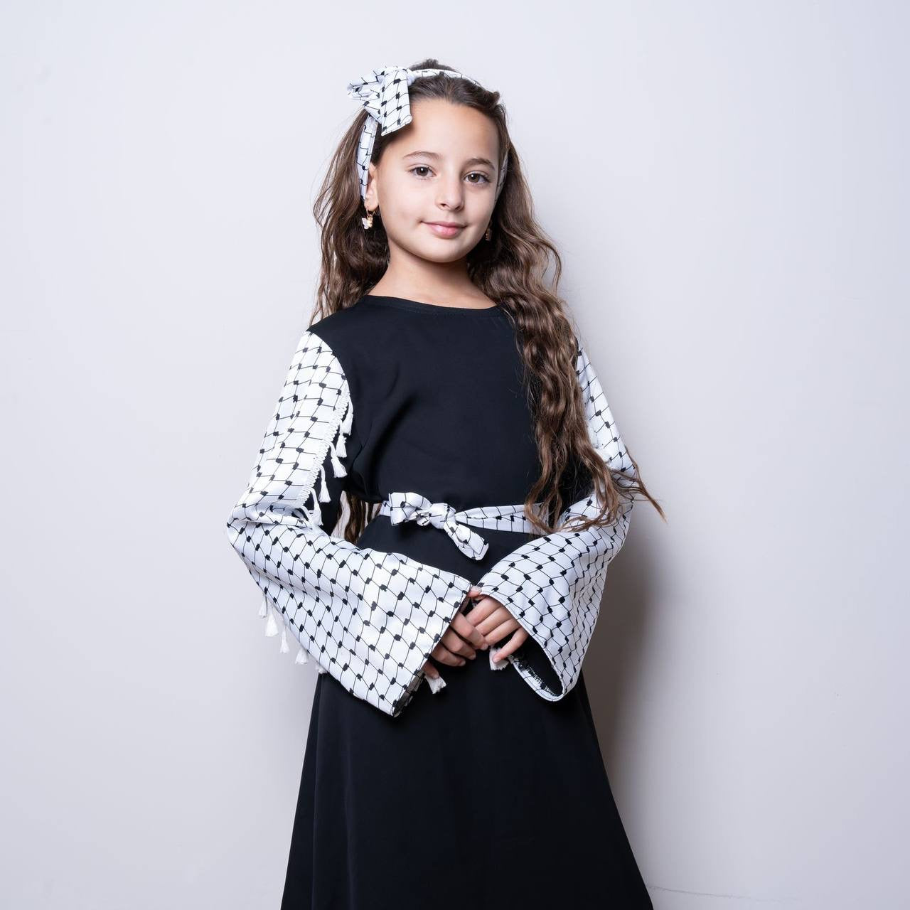 Teens Kuffiyeh Dress: Versatile Style for Young Trendsetters Palestinian Elegance