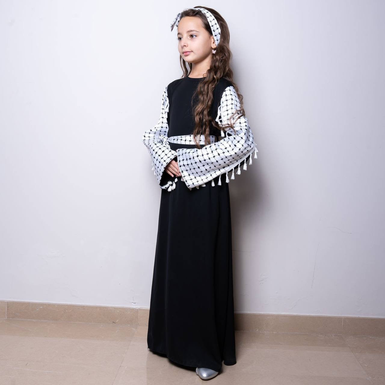 Teens Kuffiyeh Dress: Versatile Style for Young Trendsetters Palestinian Elegance