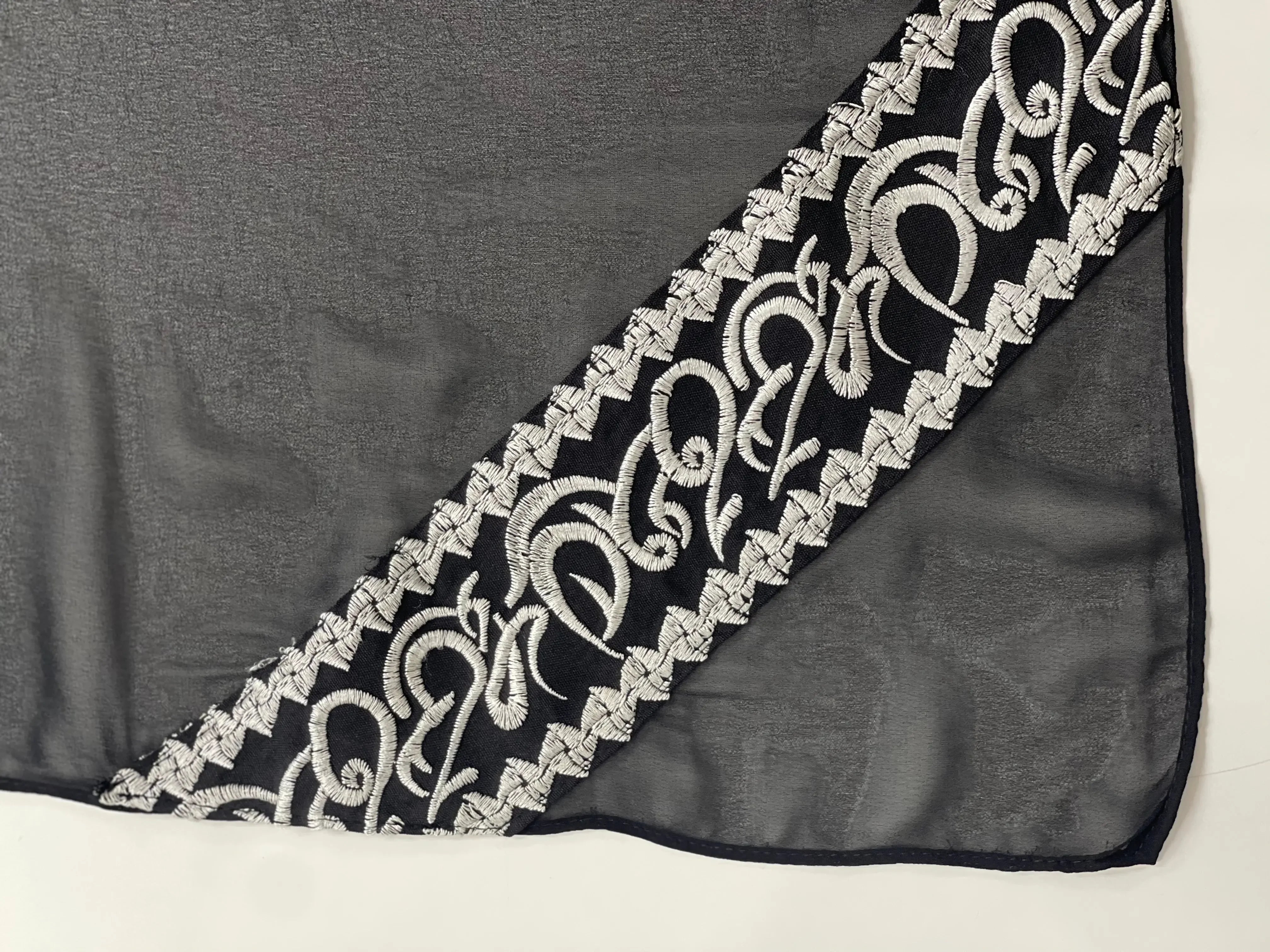 Palestinian Elegance Velvet 3pcs Set Arabic Letters Abaya Palestinian Elegance