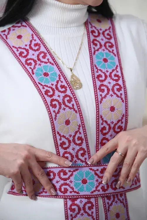 Airy and Elegant: Chiffon Vest for All Seasons Palestinian Elegance