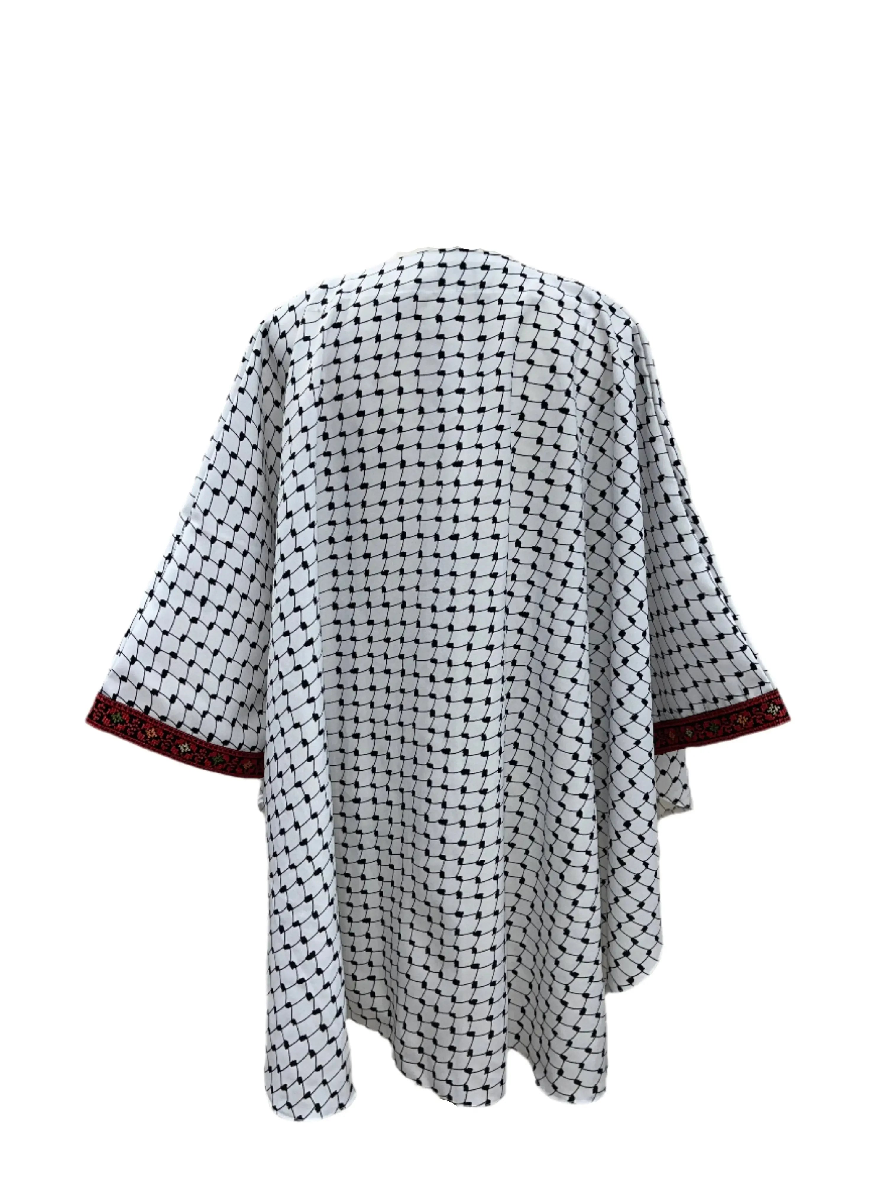 Women's Kuffiyeh Embroidery Cape - Cultural Elegance and Modern Style - Palestinian Elegance