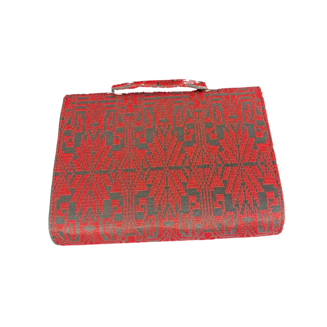 Red Palestine Handbag - High-Quality & Culturally Inspired L7XW10XH2 inches Palestinian Elegance