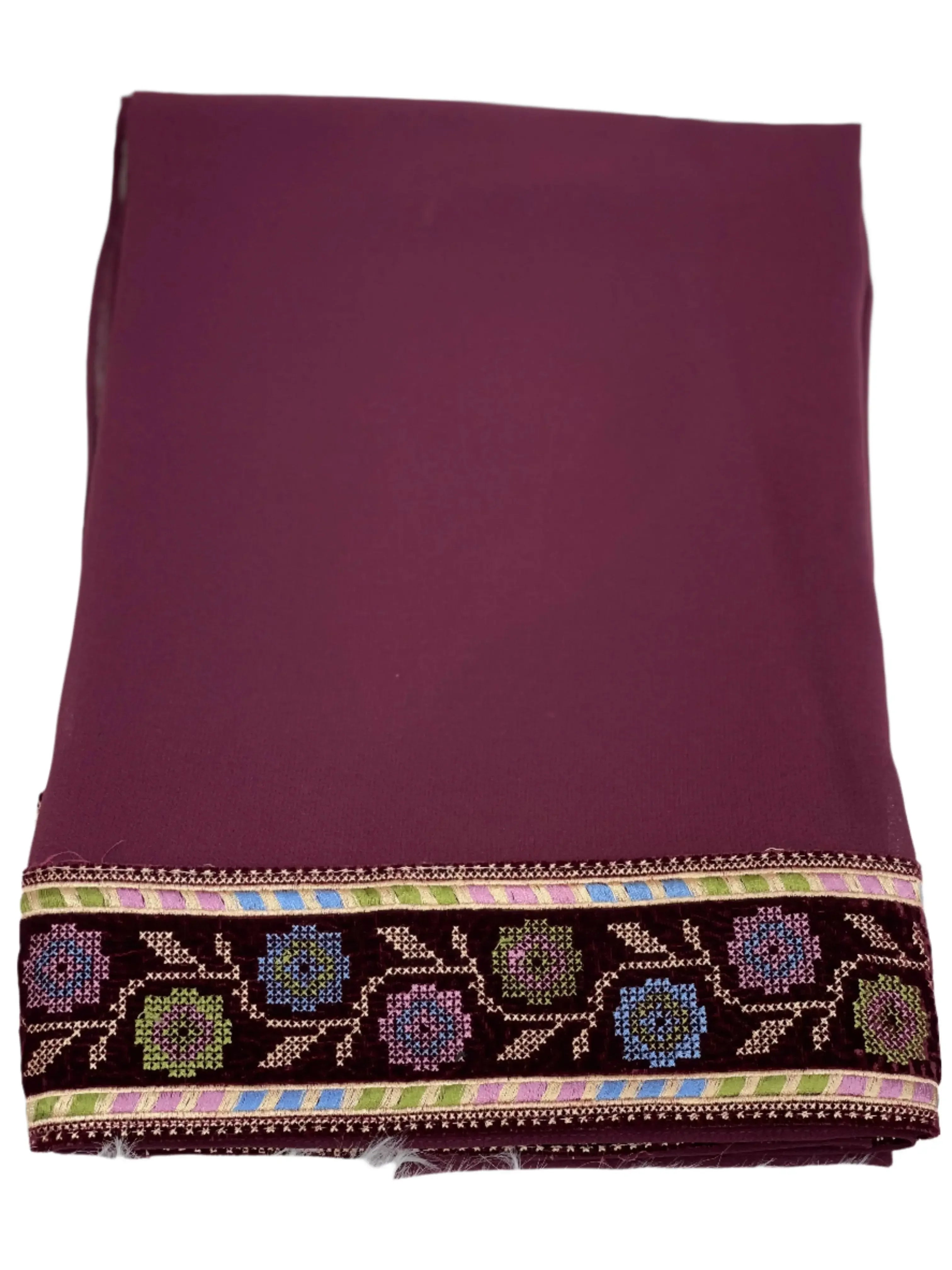 Khirka Shal with Tatreez: Elegance and Tradition in One - Palestinian Elegance