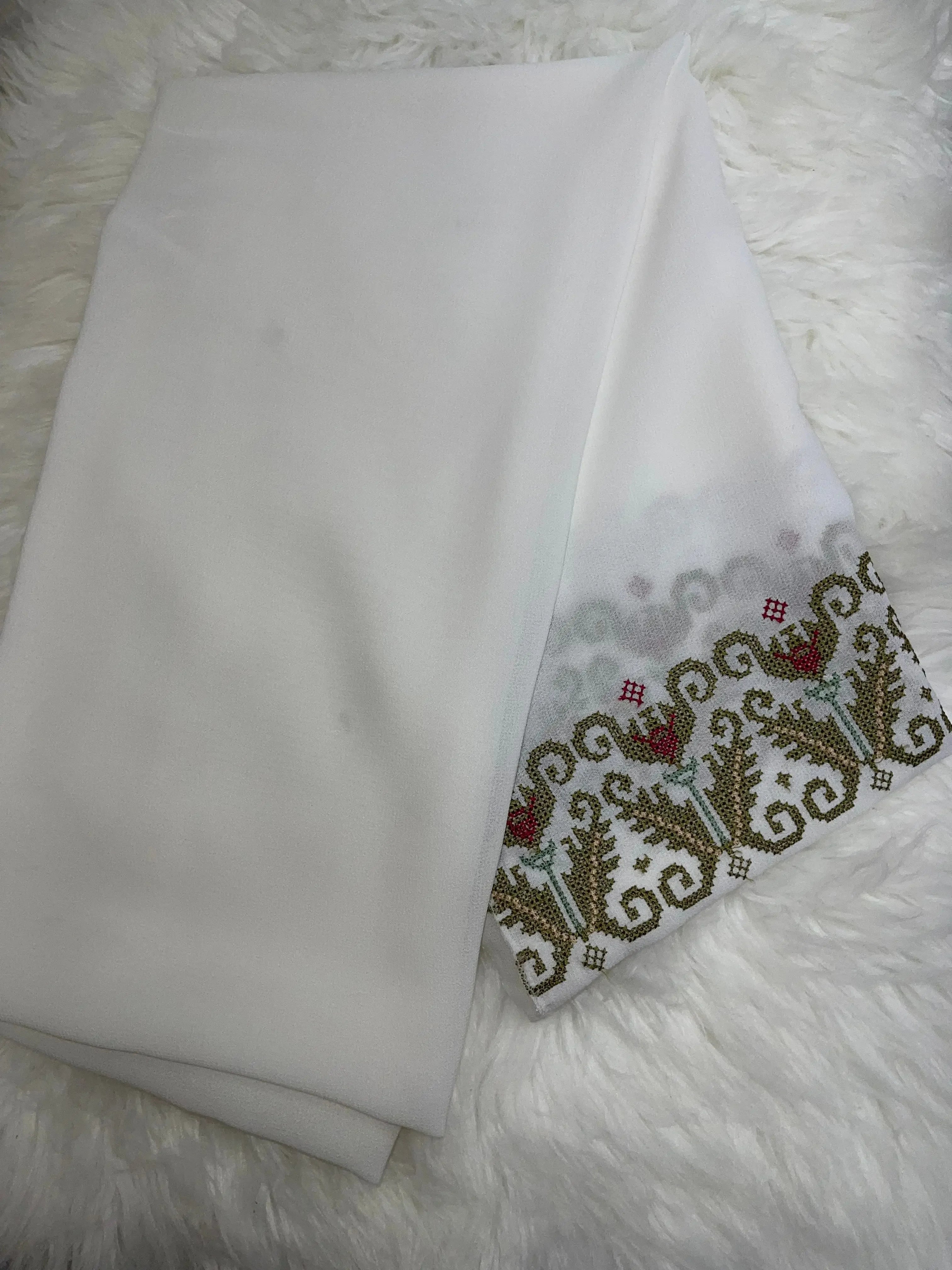 Khirka Shal with Tatreez: Elegance and Tradition in One - Palestinian Elegance