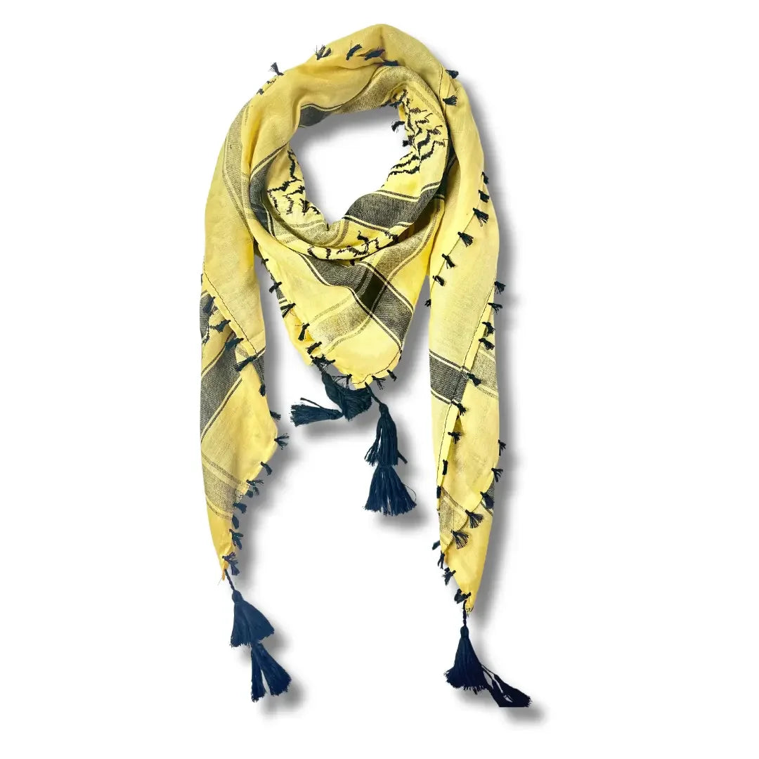 Colorful Kuffiyehs: Cultural Heritage and Versatile Style Palestinian Elegance