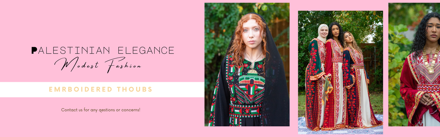 Embroidered Thoubs Palestinian Elegance - Palestinian Elegance