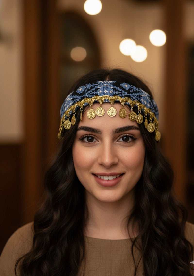 Golden Heritage Coin Headband