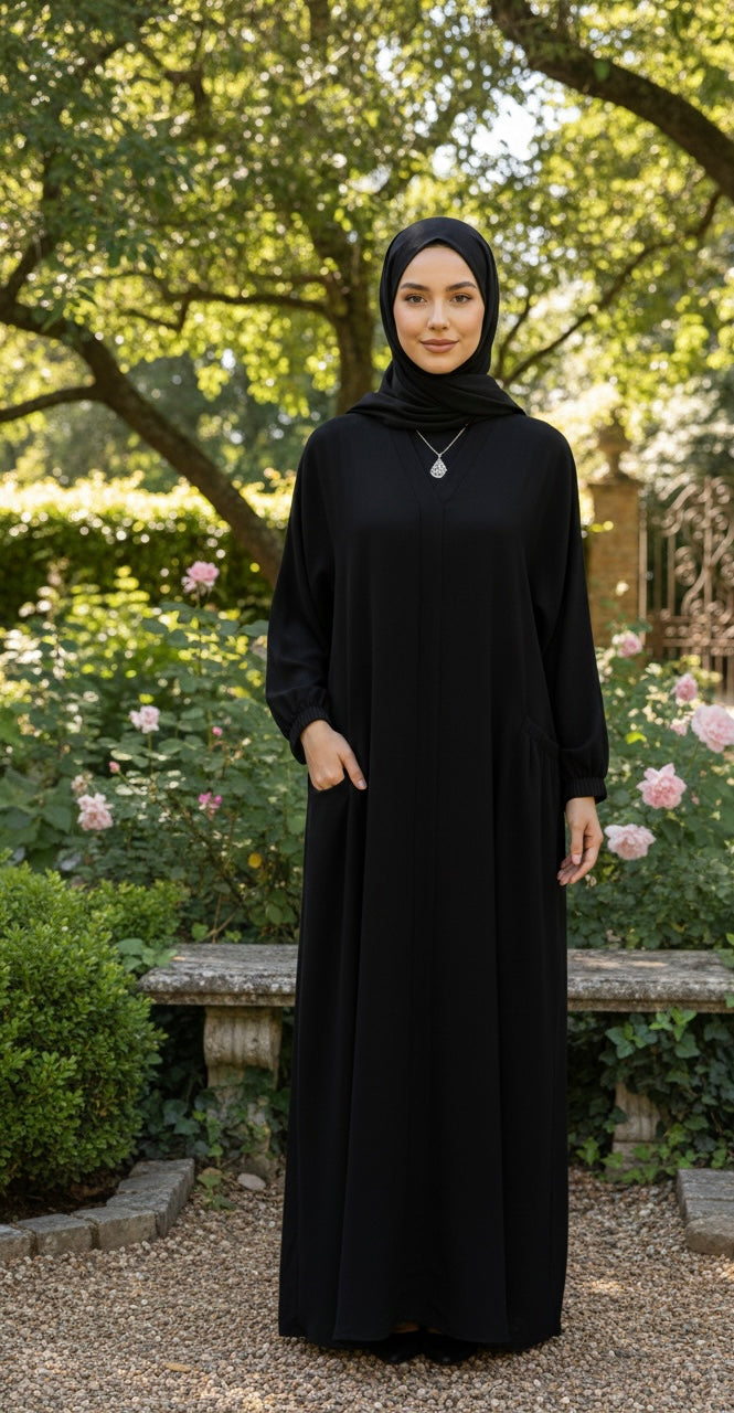 Soft Flow Everyday Abaya - Palestinian Elegance
