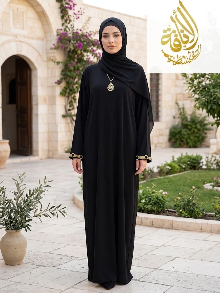 Palestinian Elegance Comfortable One Piece Prayer Dress
