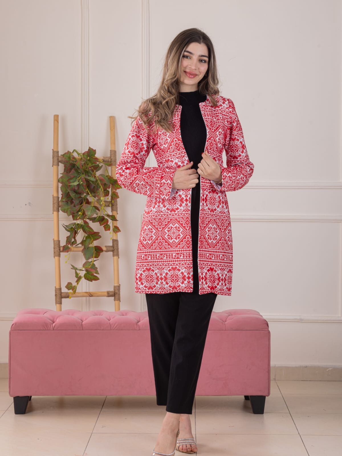 Heritage Weave Embroidered Jacket -Cultural Elegance