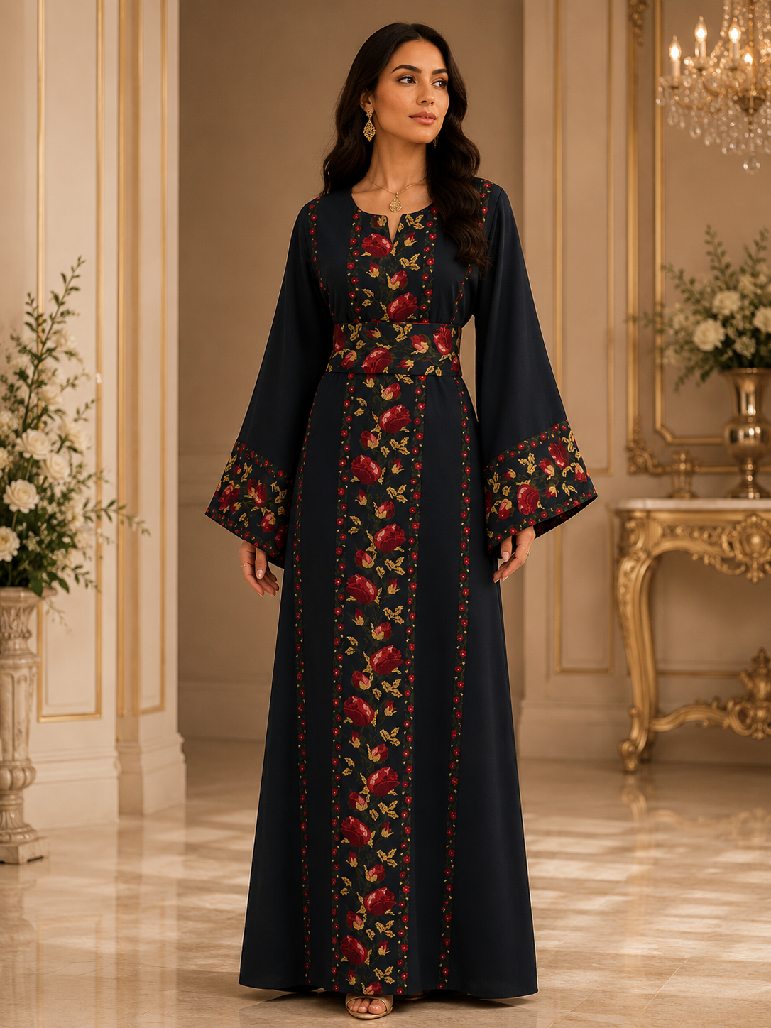 Shaqaeq Embroidered Thobe Offering Both Tradition and Modern Elegance