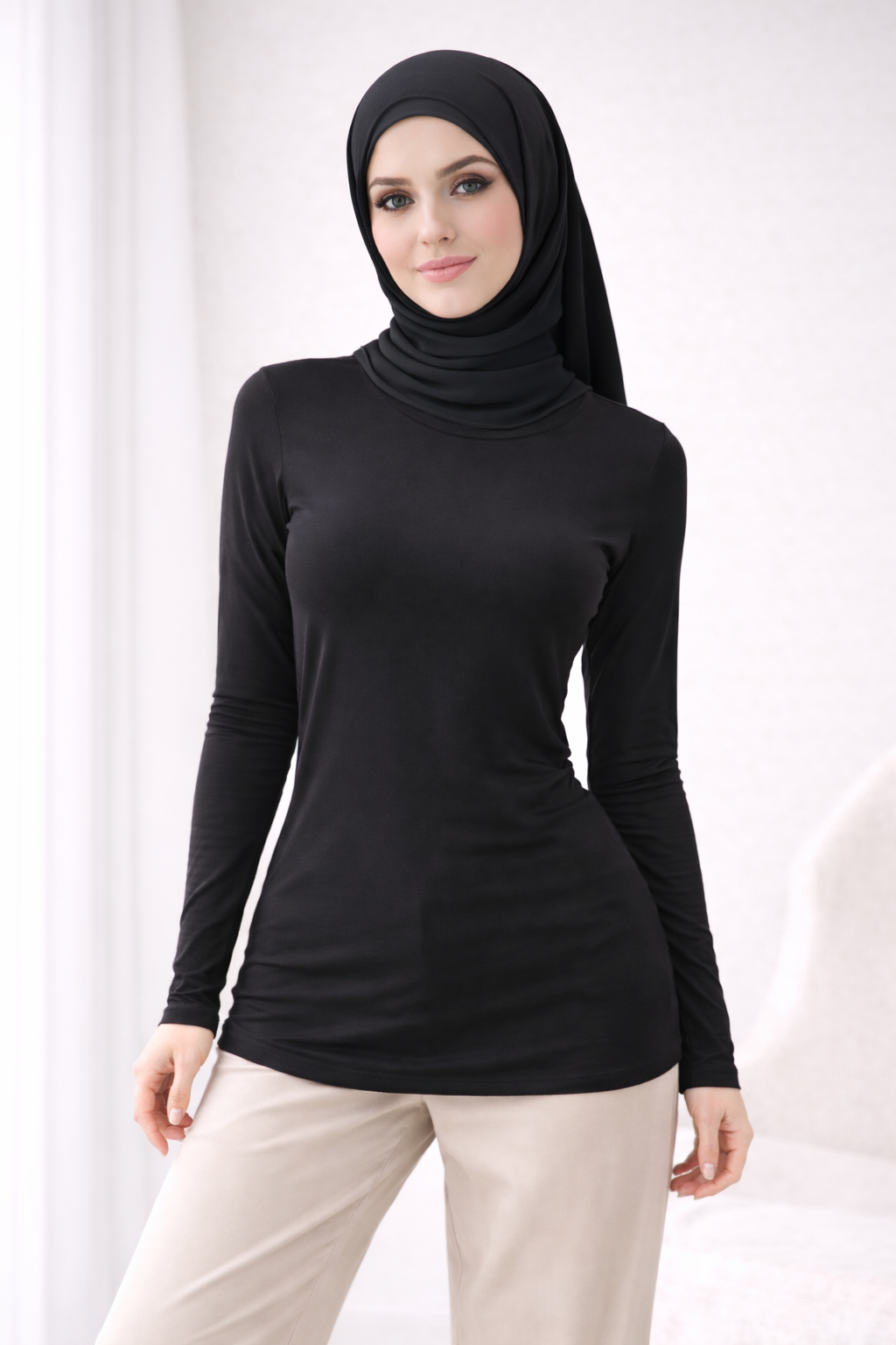 Comfort Meets Style: Long Sleeves Body Shirt