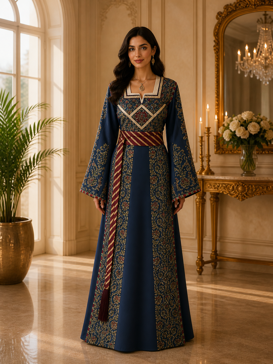 Vintage Heritage  Embroidered Thobe