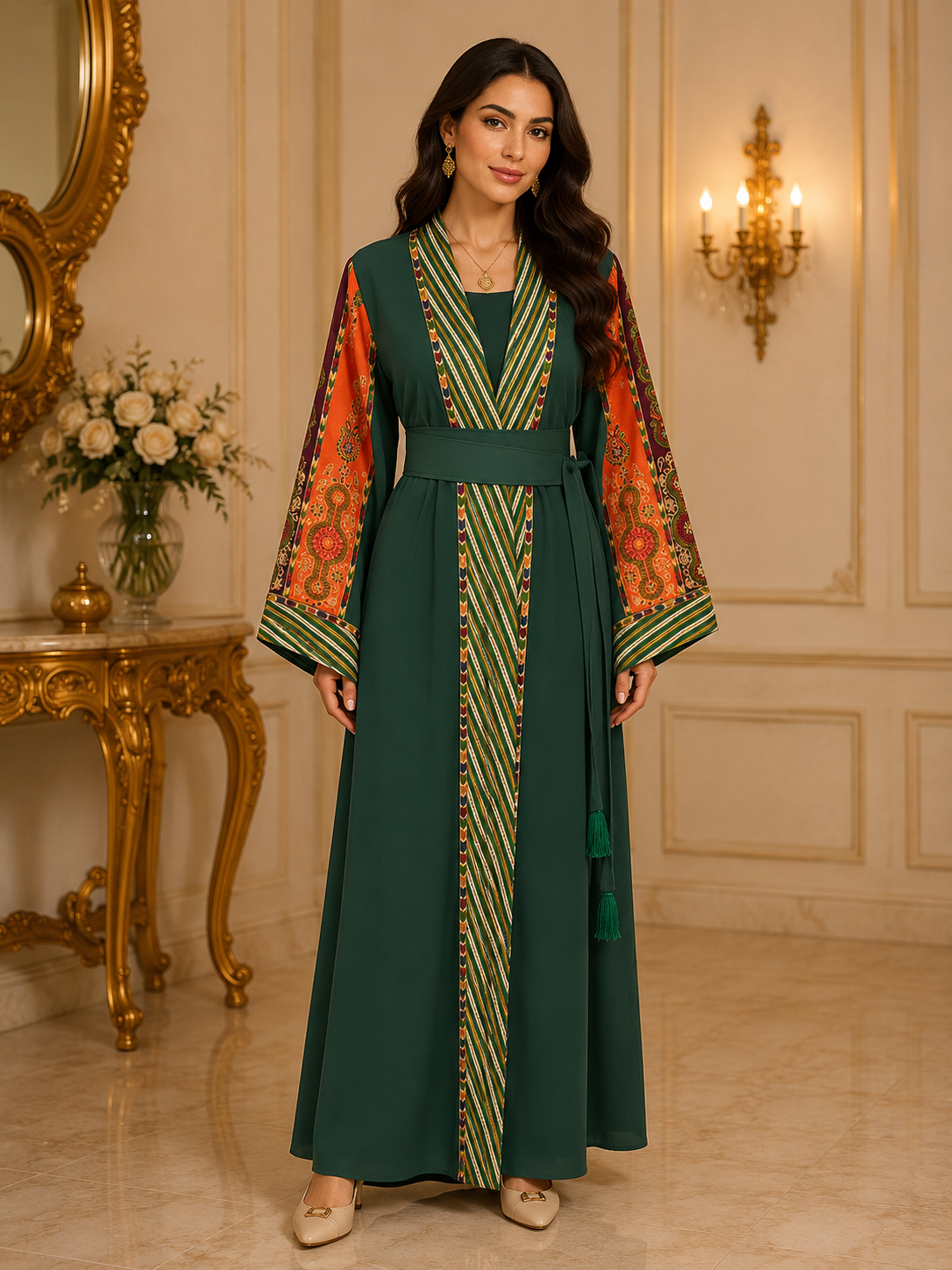 Elegant Malaka Modest Fashion Bisht Cardigan