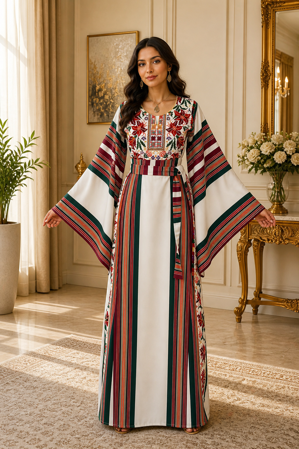 Rimal Heritage Embroidered Majdalwi Thobe