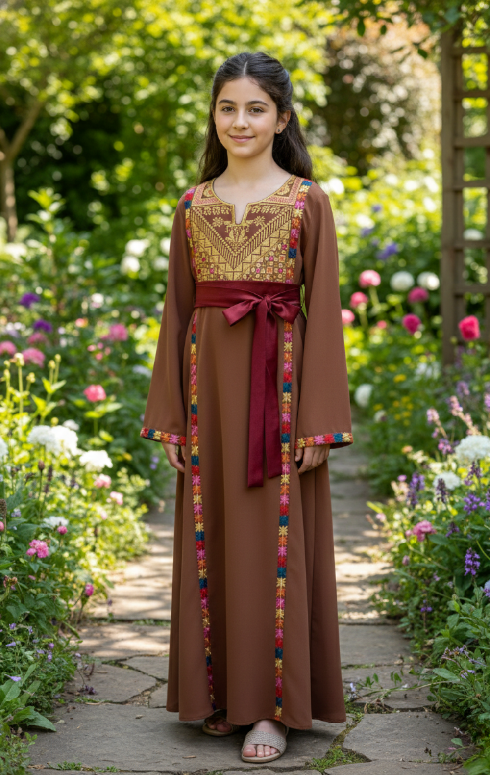 Little Heritage Bloom Dress – Timeless Cultural Kids Wear