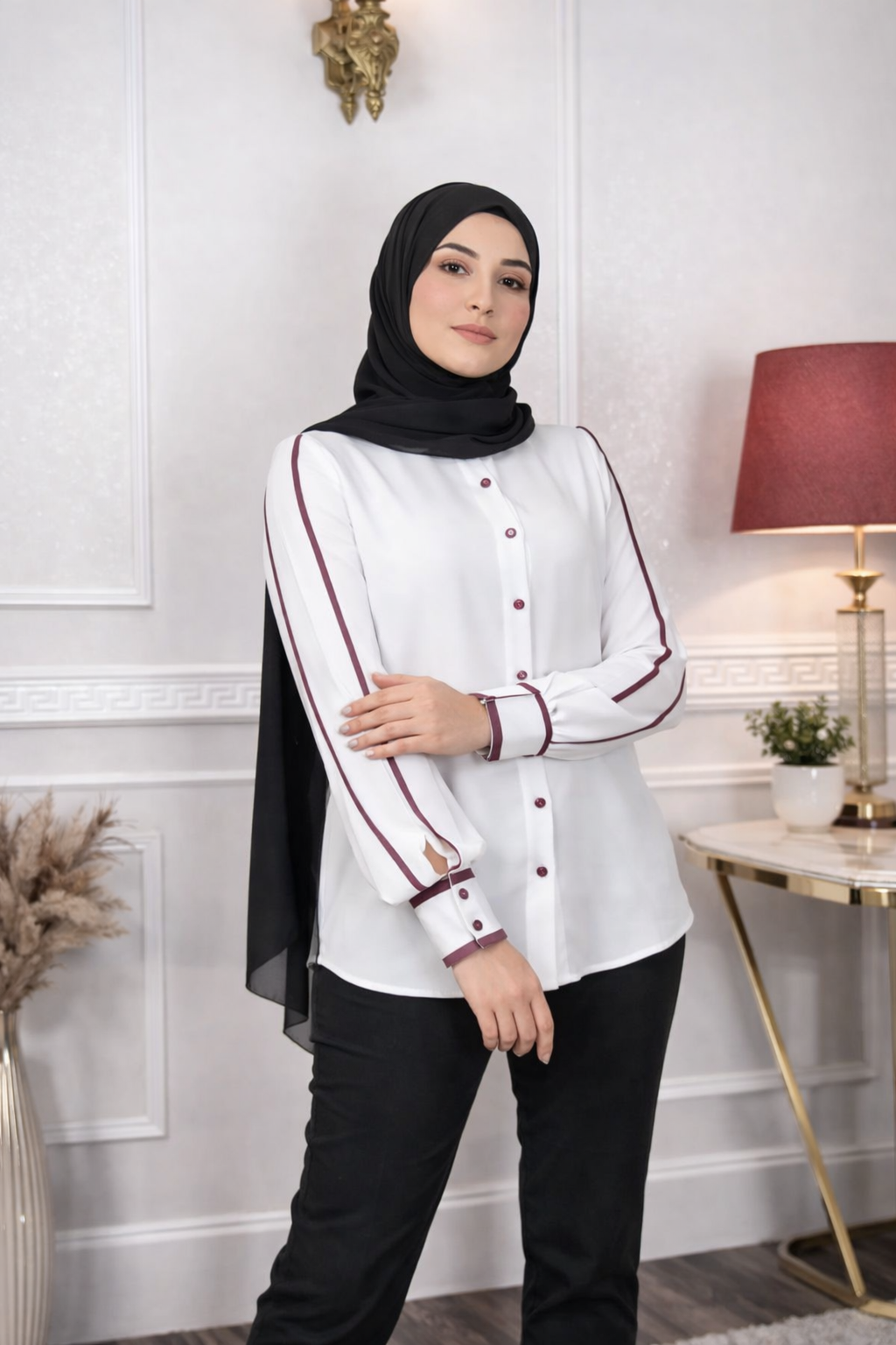 Contrast Ping Shirt-The unique contrasting colors add a modern twist to a classic shirt