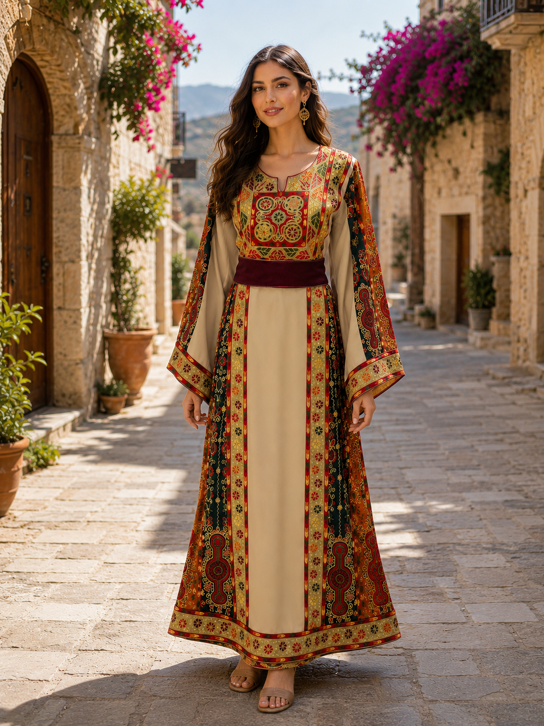 Falsteen Kasab Malaka a Palestinian Embroidered Thoub