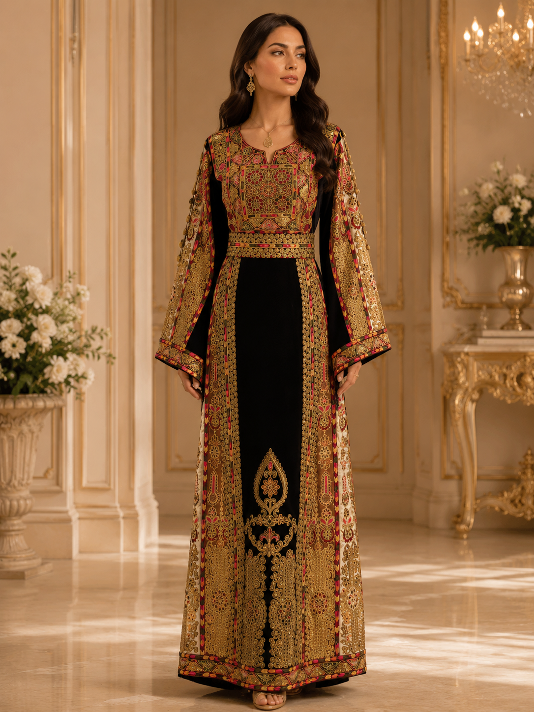 Malika Queen Emerald Thobe Is The Crown Jewel Of Palestinian Dresses