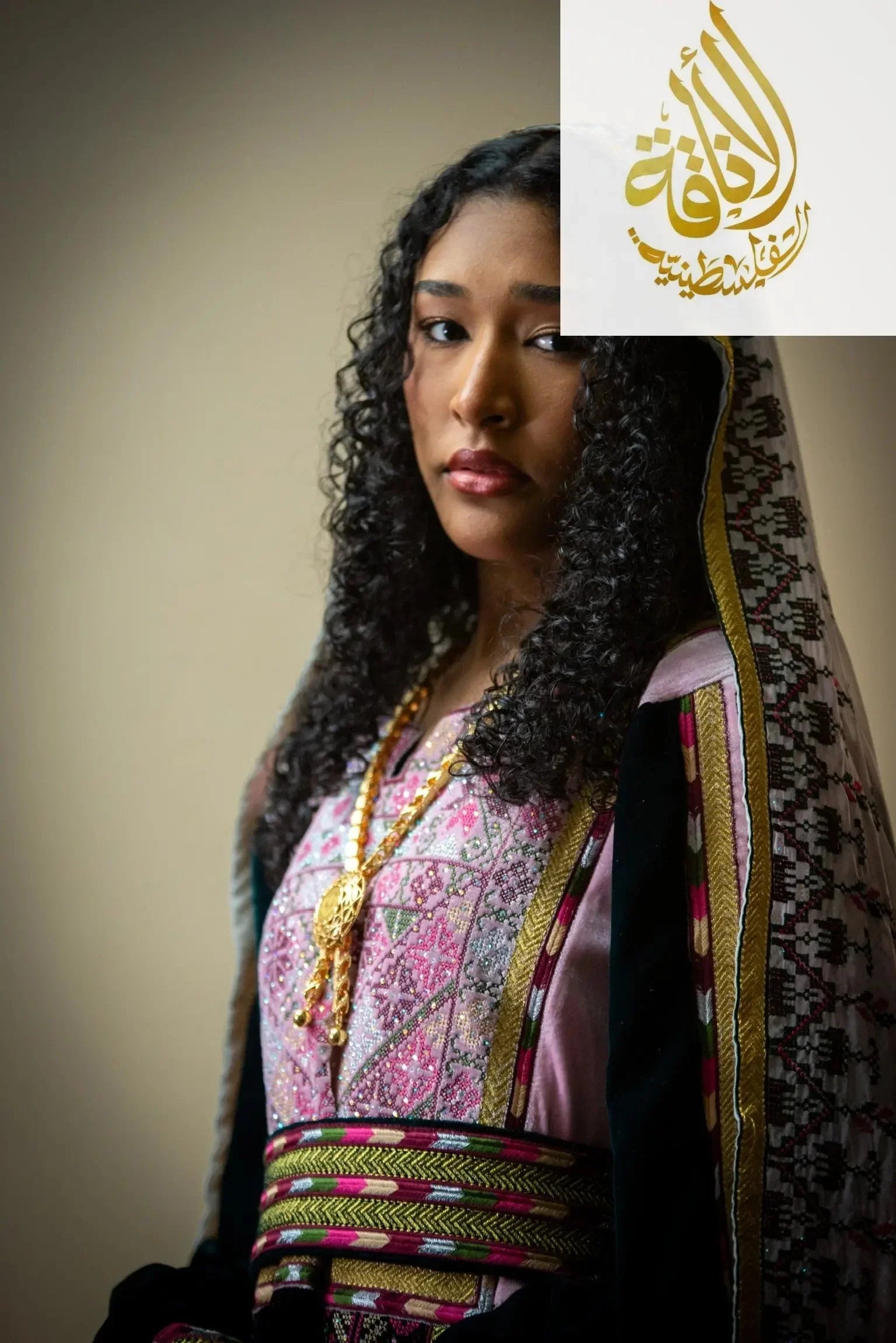 2-Color Spandex Velvet Embroidered Thoub | Elegant & Comfortable Formal Wear Palestinian Elegance