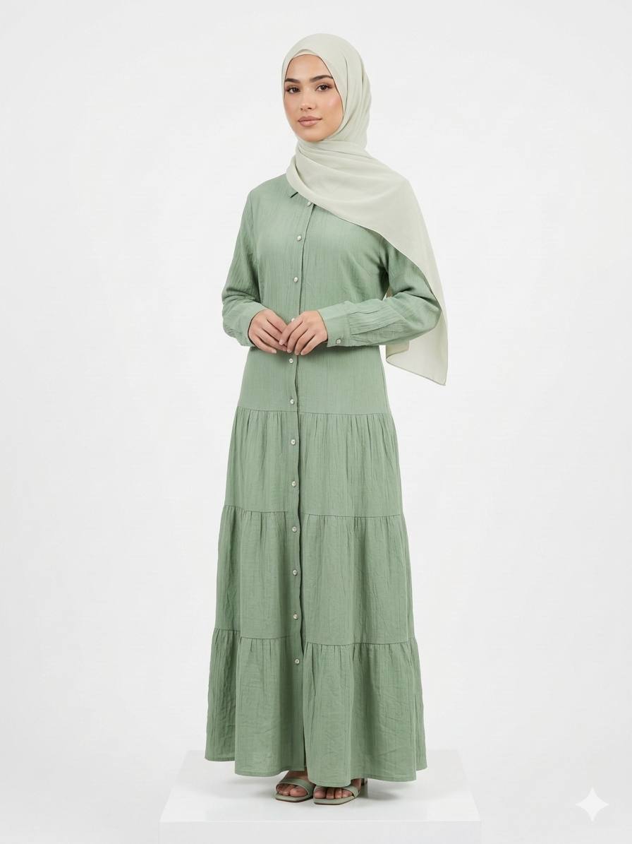 Serene Breeze Tiered Dress