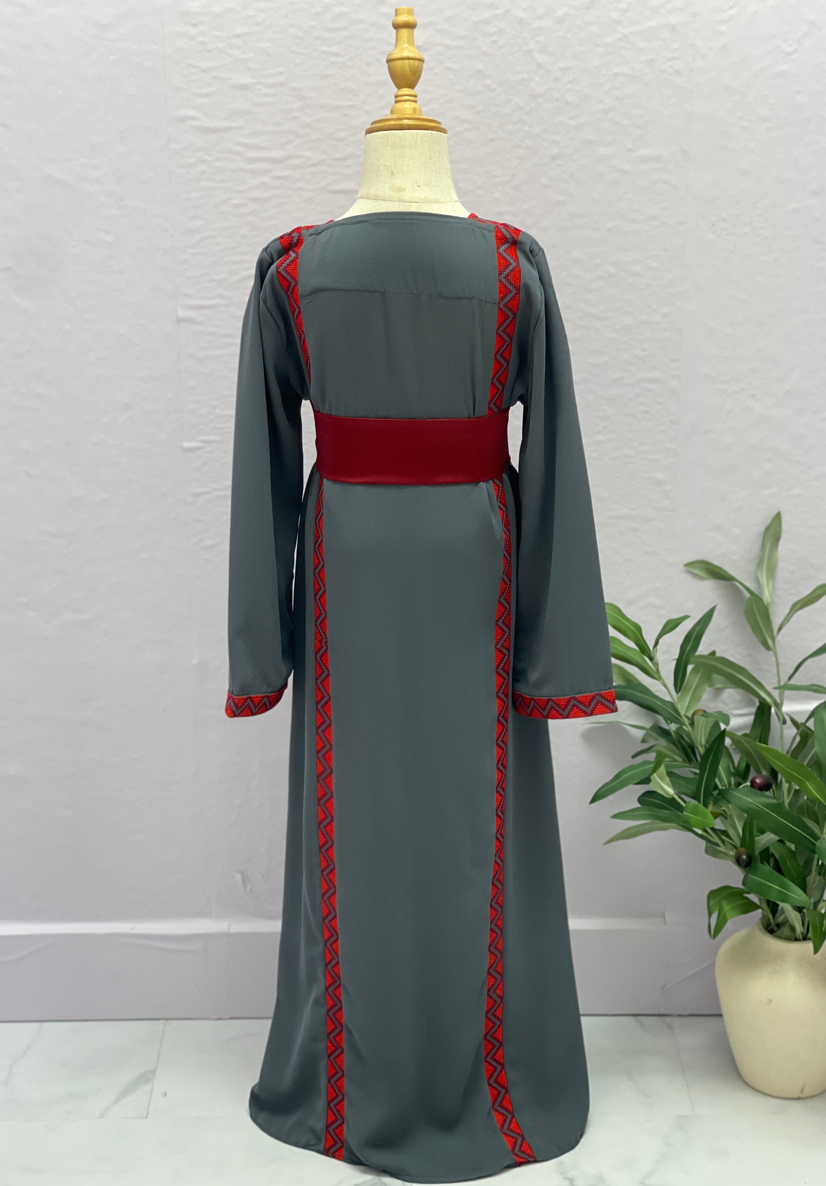 Soft Heritage Embroidered Girls Thobe