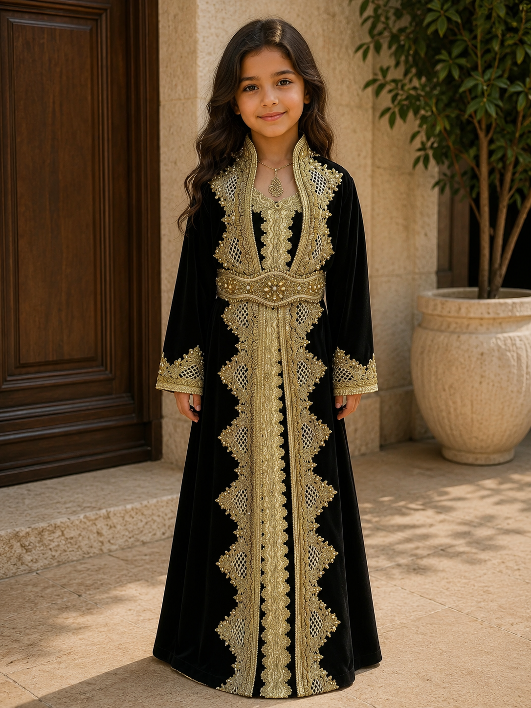 Princess Sema Girls Luxury Kaftan Elegant and Versatile Design