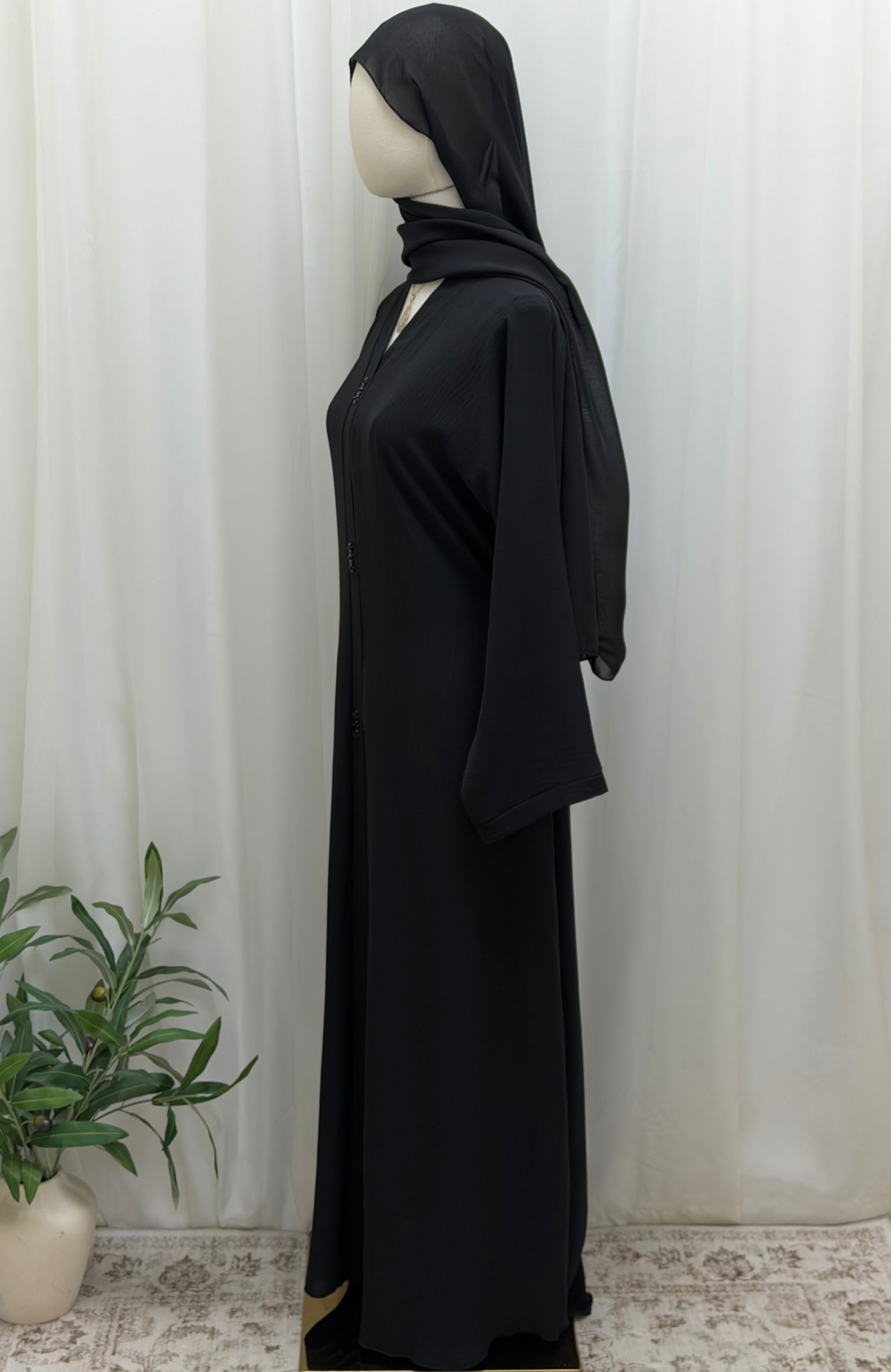 Soft Serenity CY Abaya - Palestinian Elegance