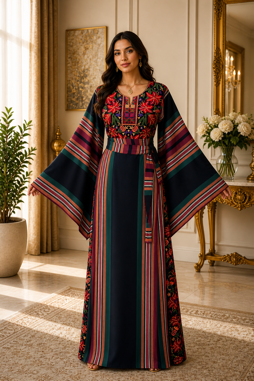 Rimal Heritage Embroidered Majdalwi Thobe