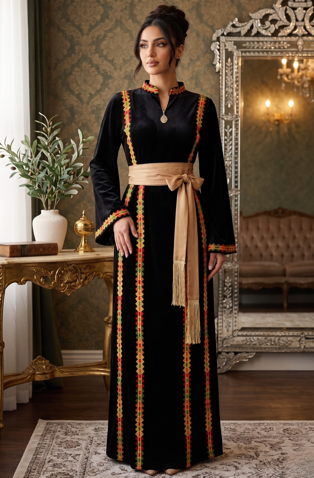 Manajel Grace Velvet Thobe