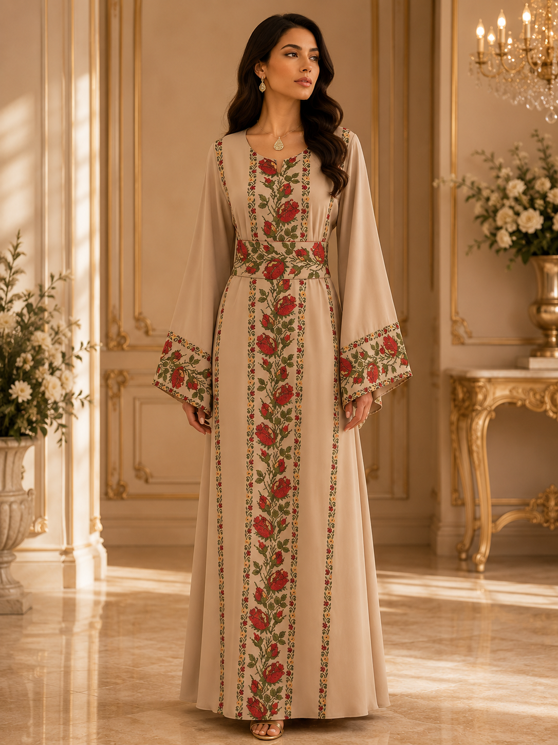 Shaqaeq Embroidered Thobe Offering Both Tradition and Modern Elegance