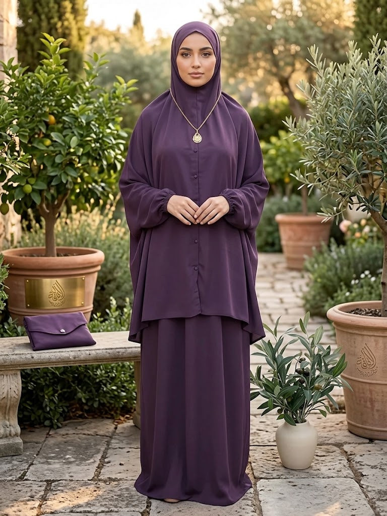 Two-Piece Portable Prayer Set for Comfort and Convenience