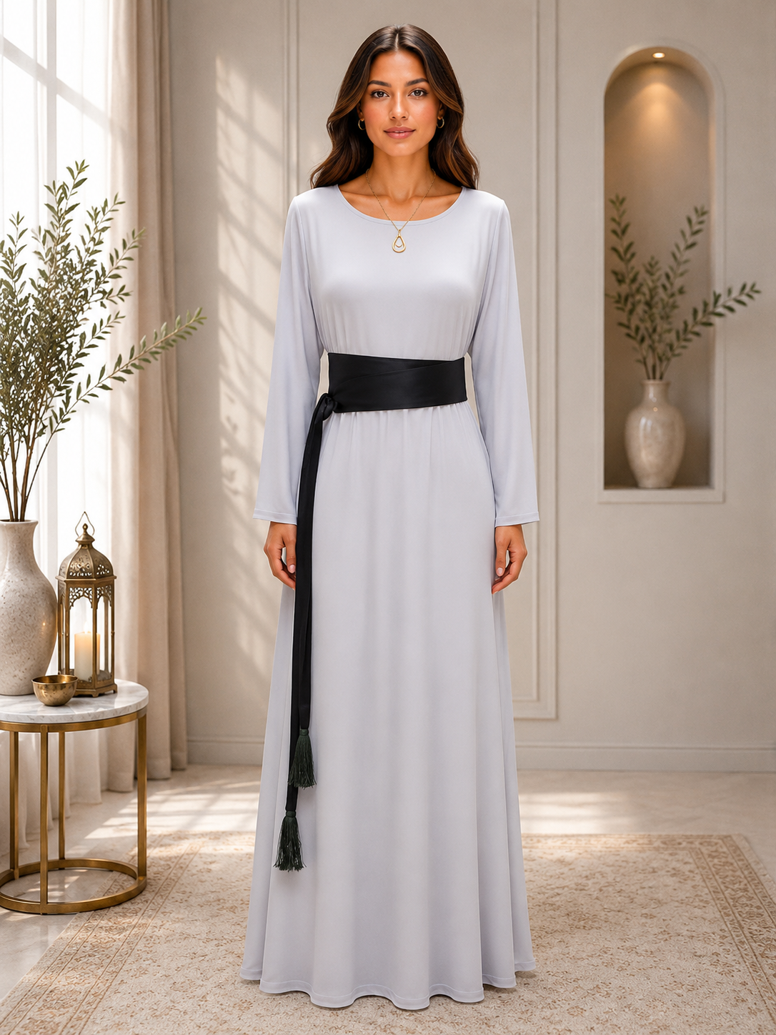 New Color Satin Wrap Belt
