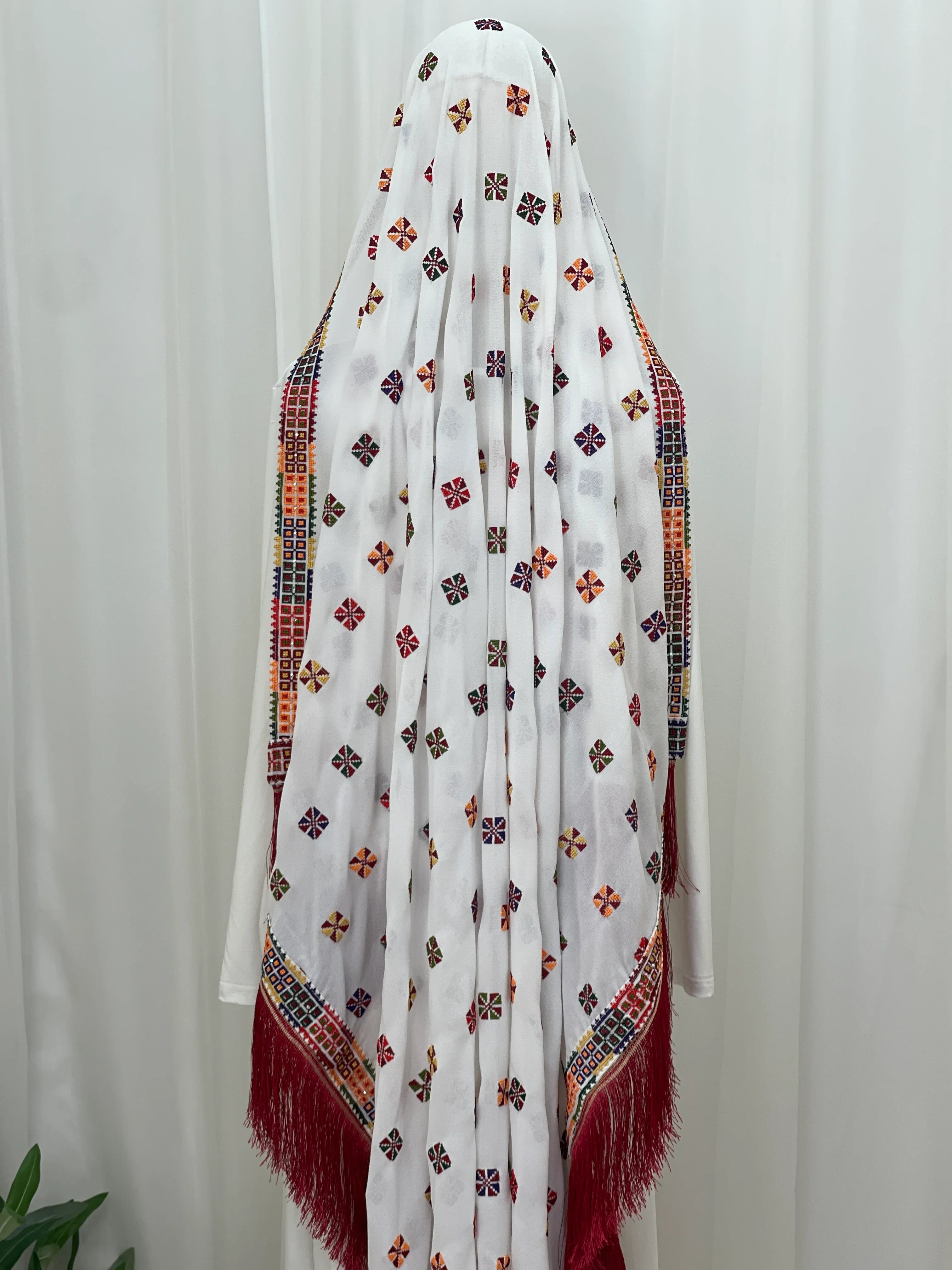 Heritage Motif Embroidered Shawl