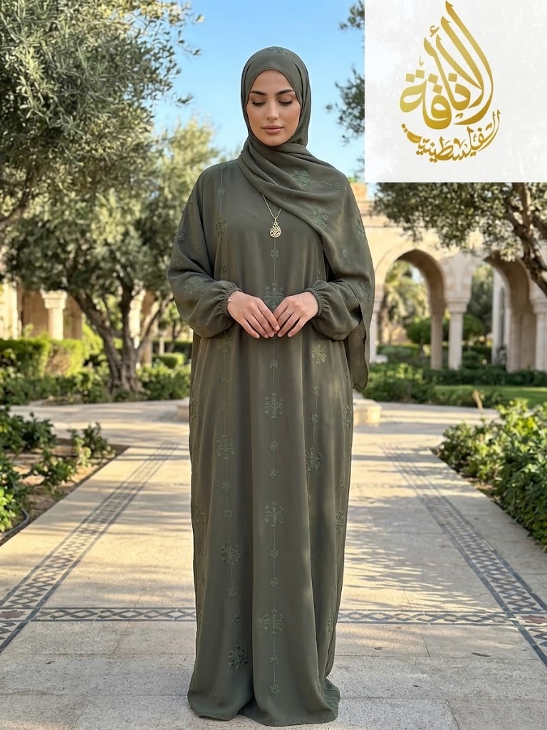 Embroidered One-Piece Prayer Set for Elegant Spiritual Practice