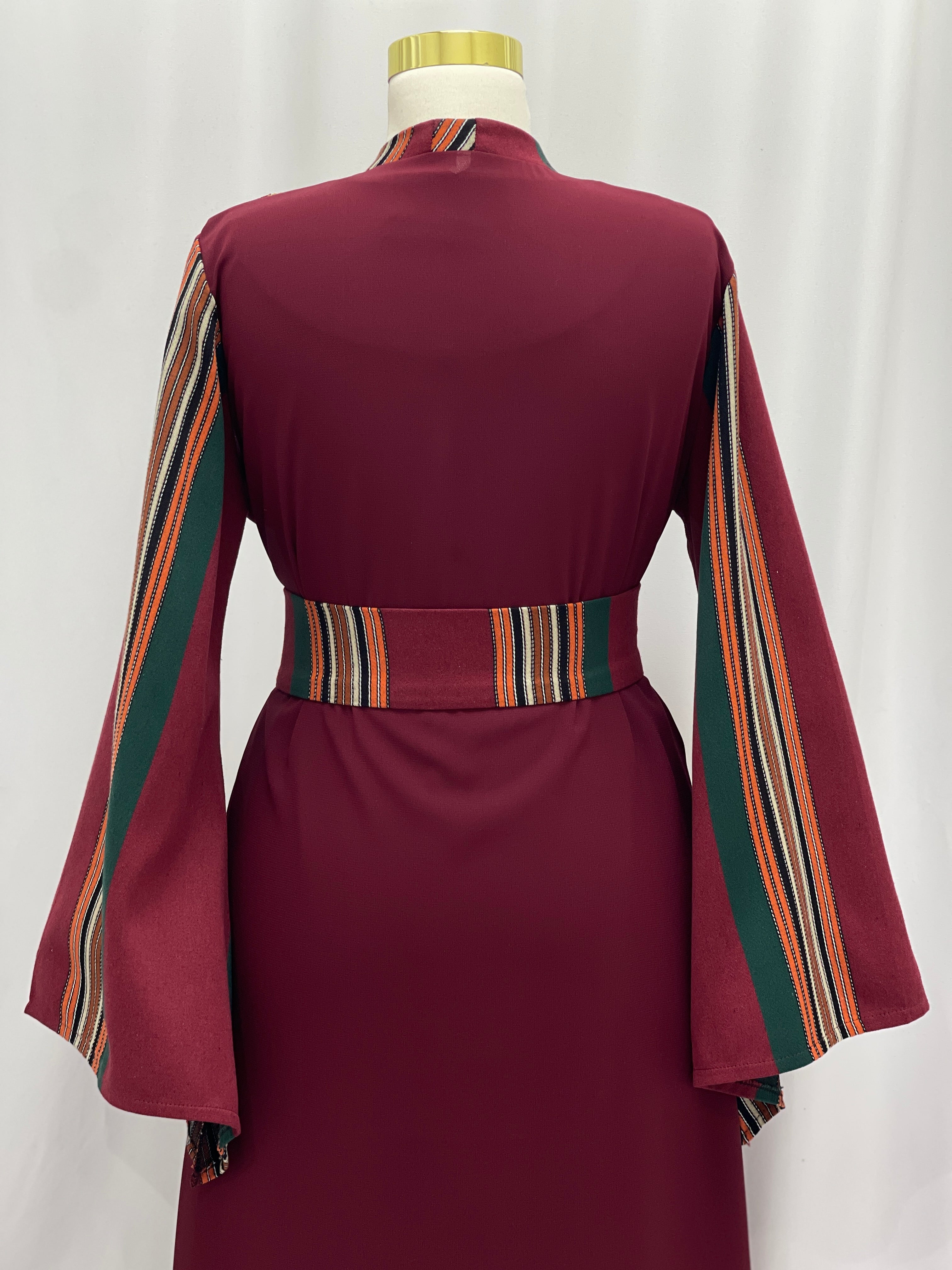 Majdal Heritage Embroidered Chiffon Piece - Cultural Grace