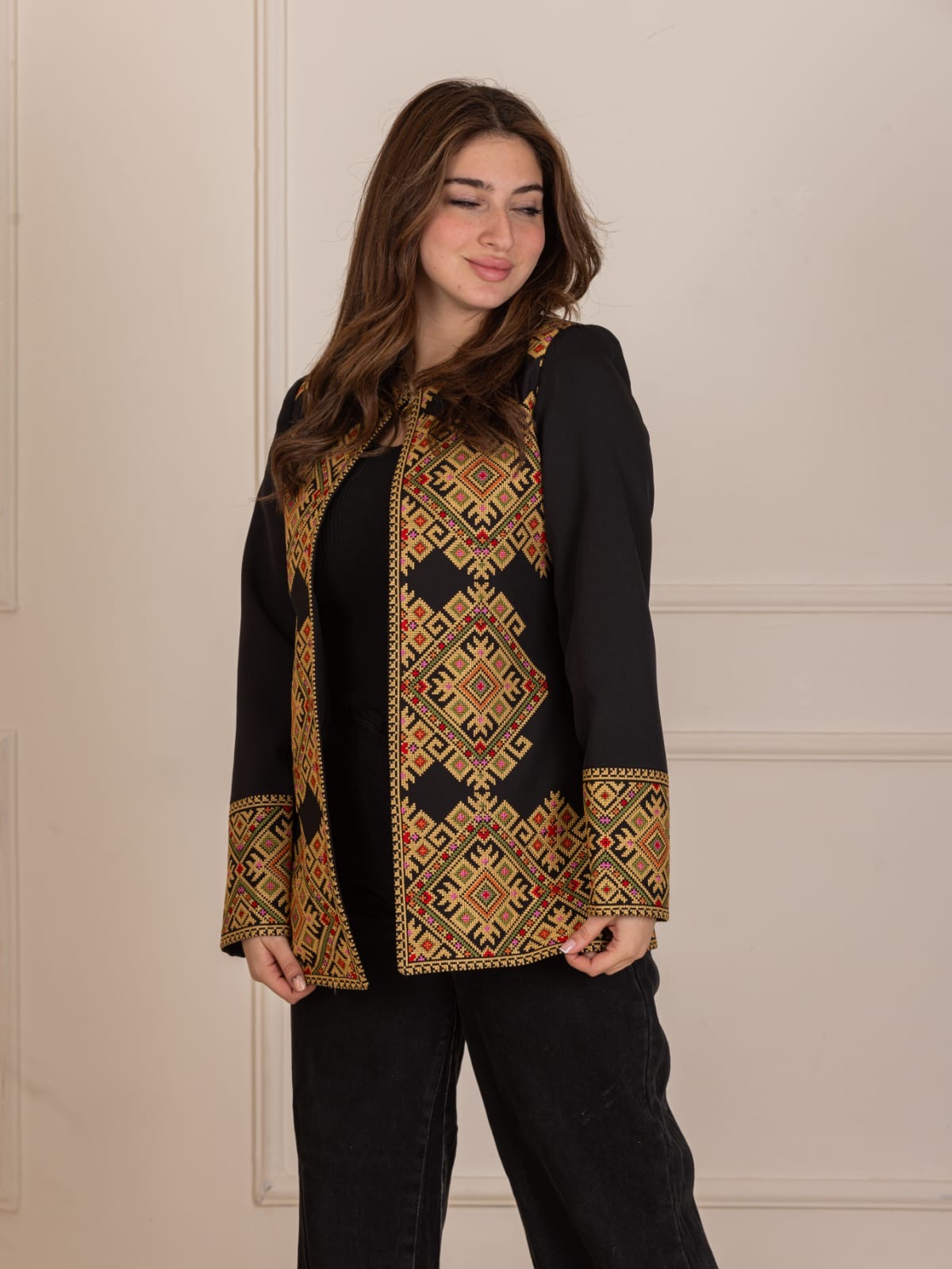 Palestinian Pattern Embroidered Jacket