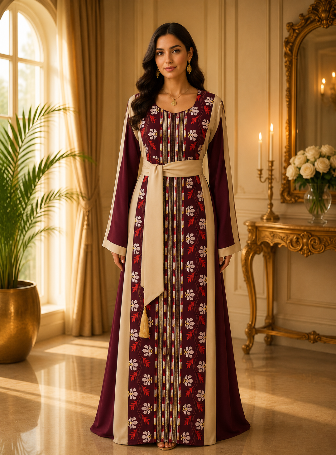 Thobe Areen With Manajel Beads