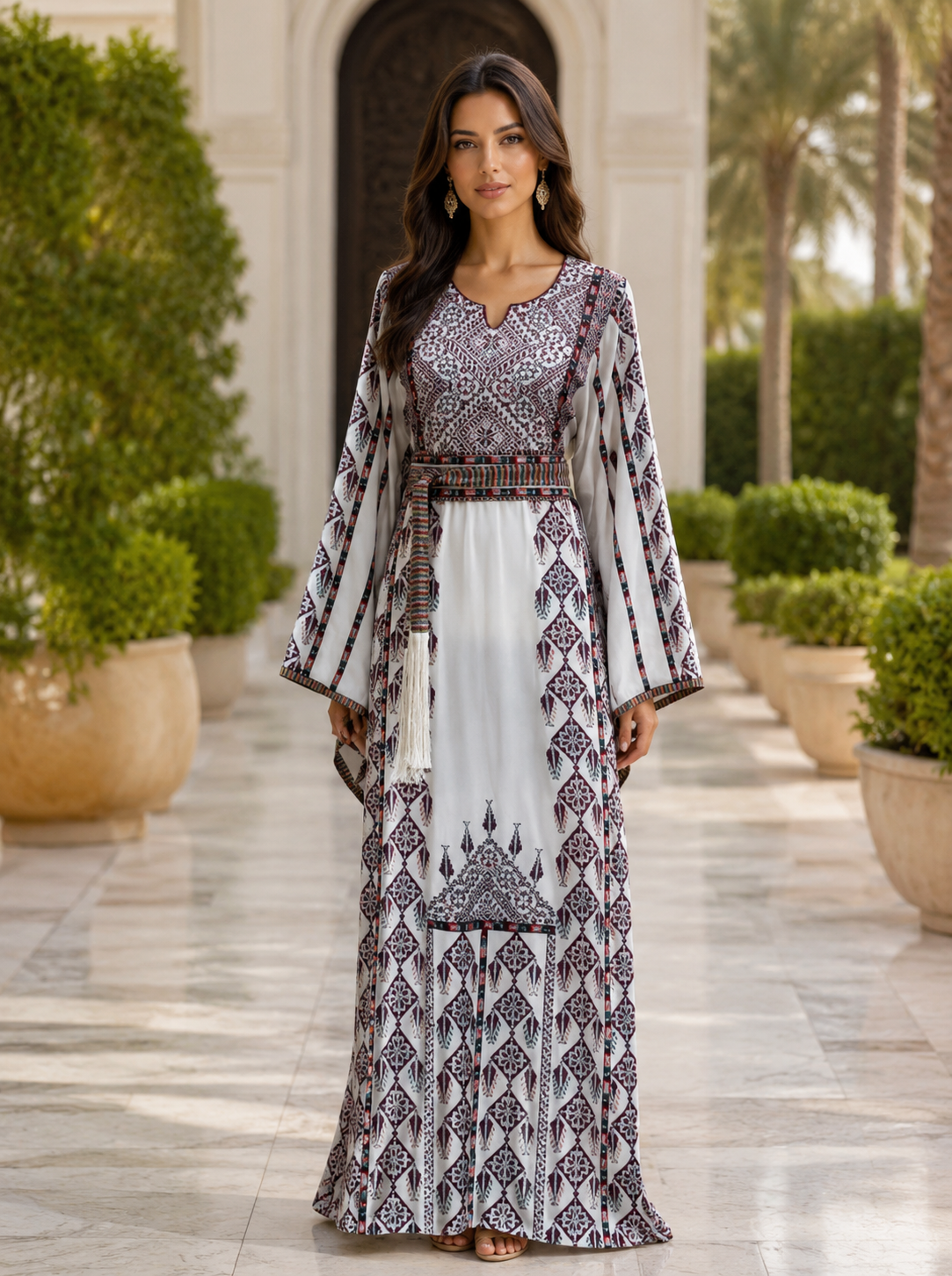 Embroidered Elegant Thoub Sophisticated Design for Special Occasions
