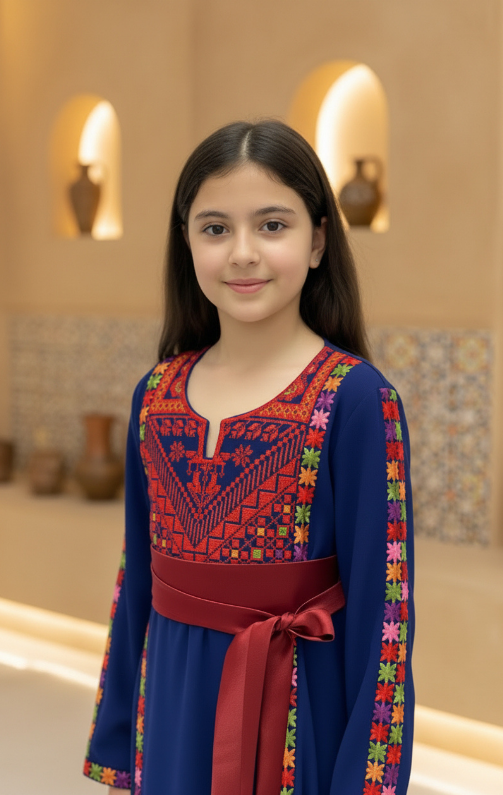 Little Heritage Bloom Dress – Timeless Cultural Kids Wear