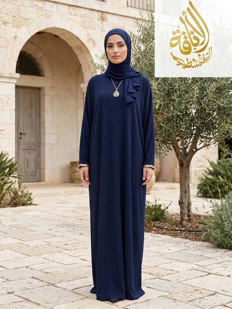 Palestinian Elegance Comfortable One Piece Prayer Dress