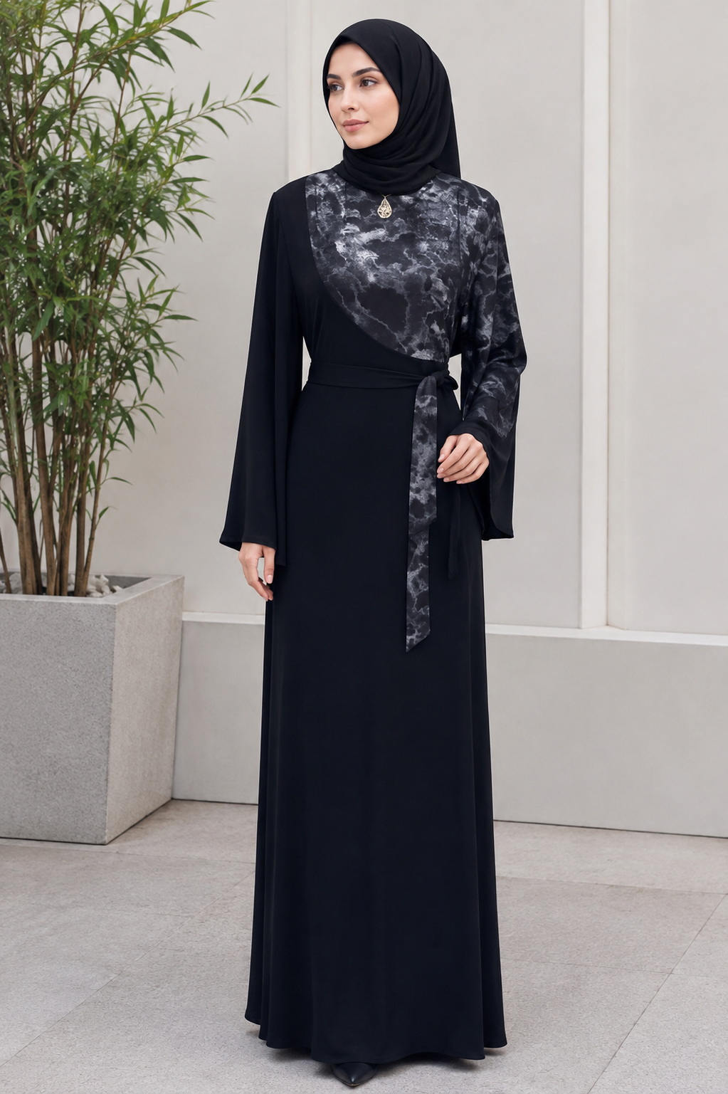 Silent Mist Abaya