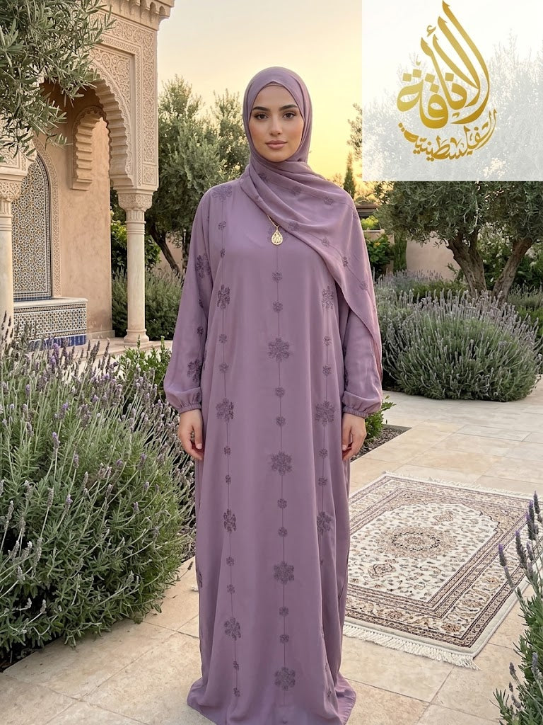 Embroidered One-Piece Prayer Set for Elegant Spiritual Practice