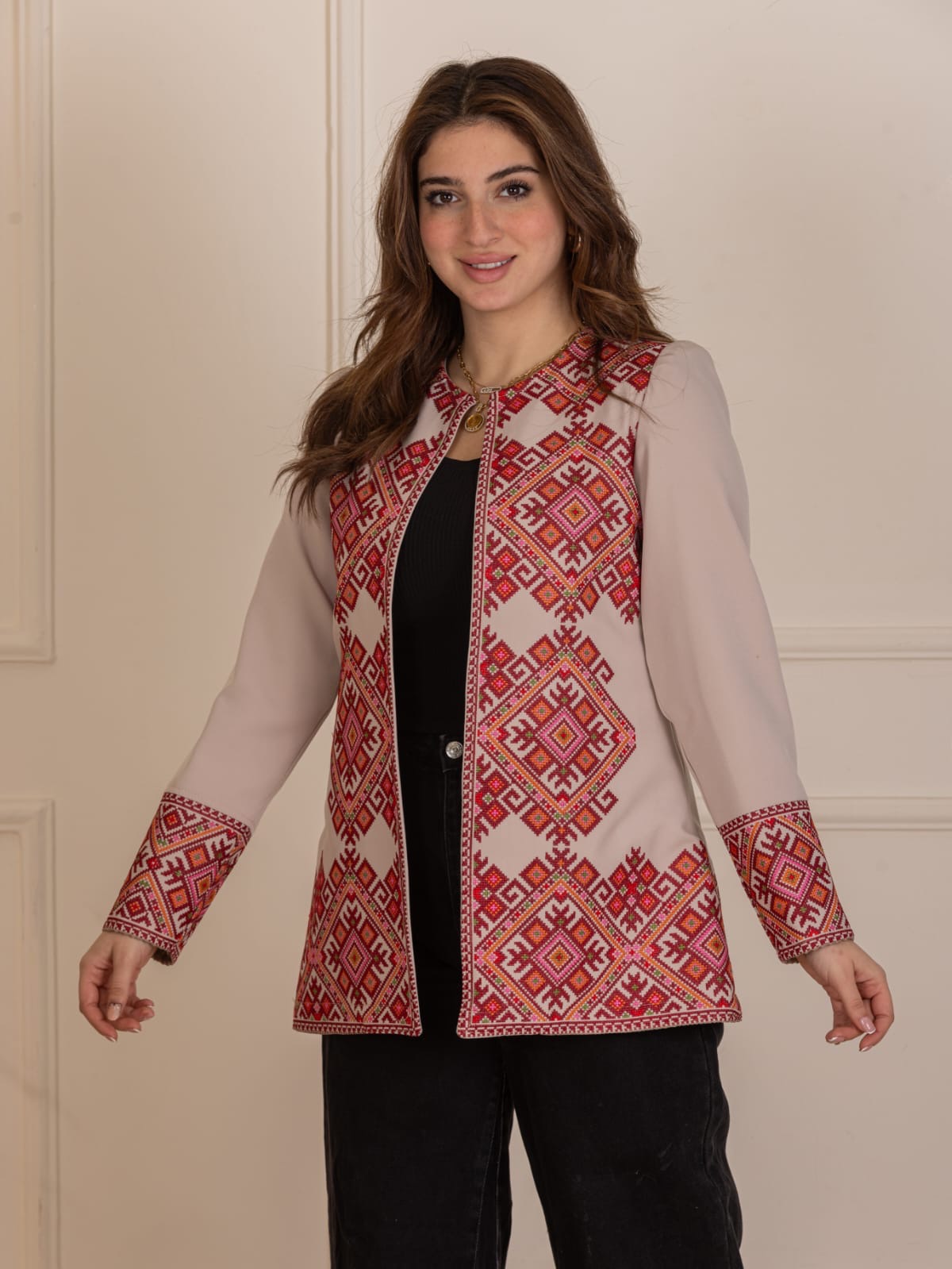 Palestinian Pattern Embroidered Jacket