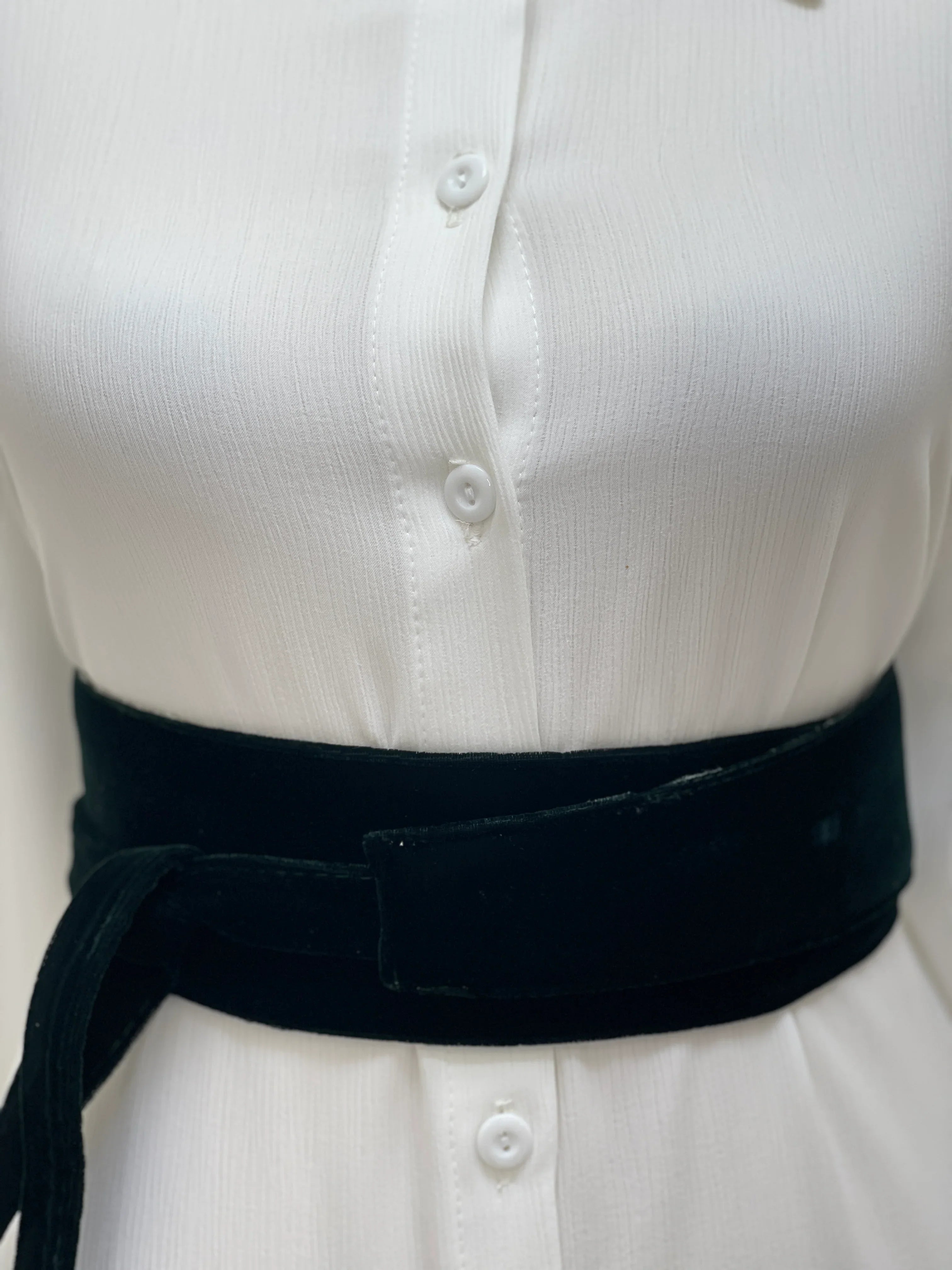 Deep Green Velvet Belt-luxurious velvet traditional and modern garments